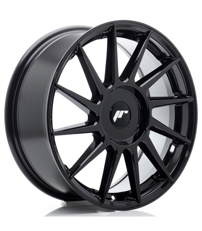 JR Wheels JR22 17x7 ET20-40 BLANK Glossy Black