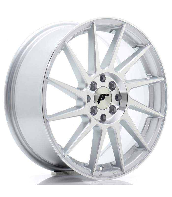 JR Wheels JR22 17x7 ET25 4x100/108 Silver Machined Face