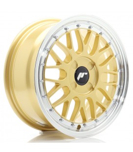JR Wheels JR23 16x7 ET20-45 4H BLANK Gold w/Machined Lip