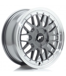 JR Wheels JR23 16x7 ET20-45 5H BLANK Hyper Gray w/Machined Lip