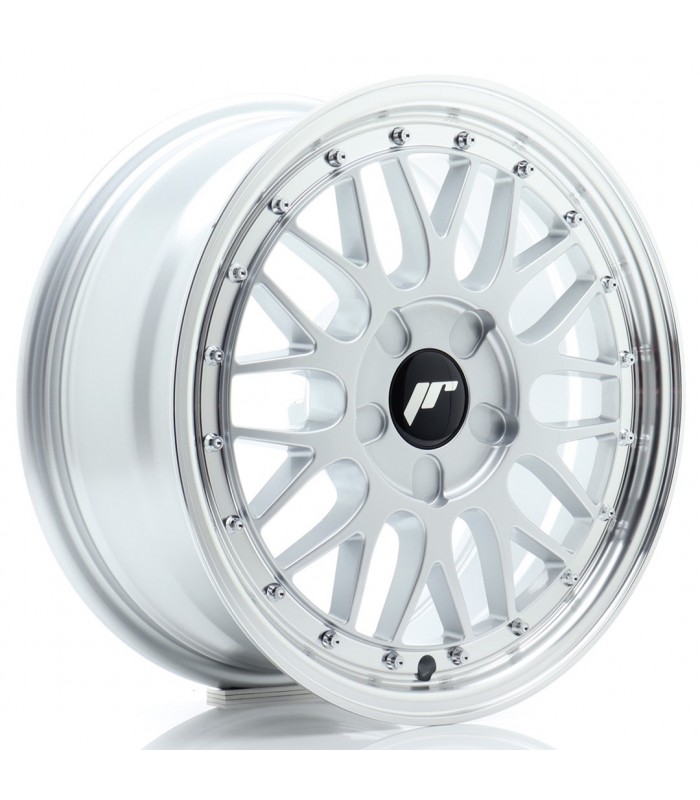 JR Wheels JR23 16x7 ET20-45 5H BLANK Hyper Silver w/Machined Lip