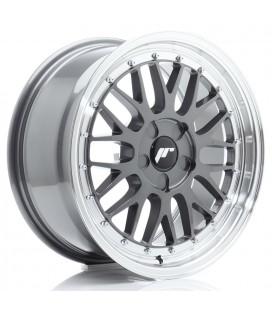 JR Wheels JR23 17x8 ET20-45 5H BLANK Hyper Gray w/Machined Lip