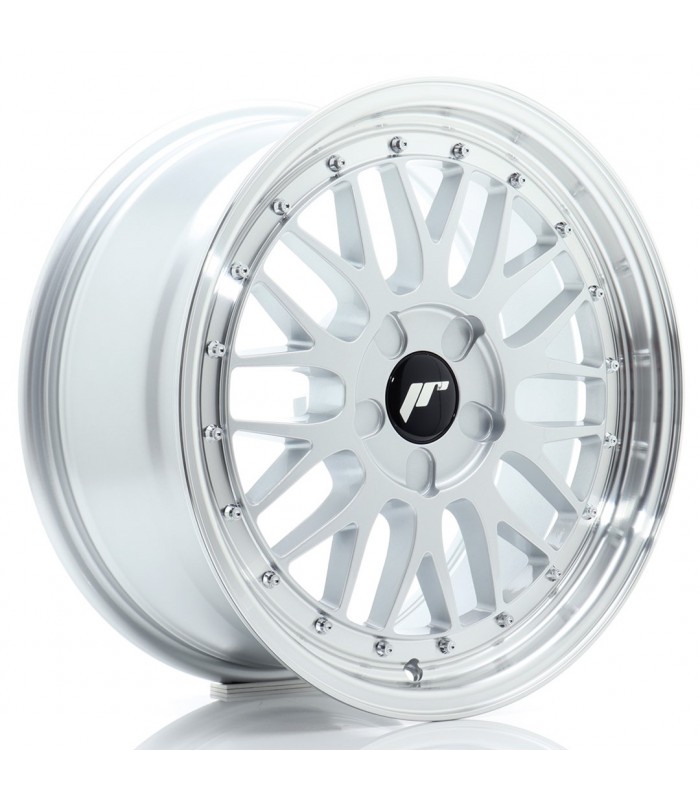 JR Wheels JR23 17x8 ET20-45 5H BLANK Hyper Silver w/Machined Lip