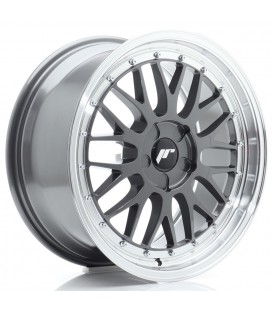 JR Wheels JR23 18x8 ET20-42 5H BLANK Hyper Gray w/Machined Lip