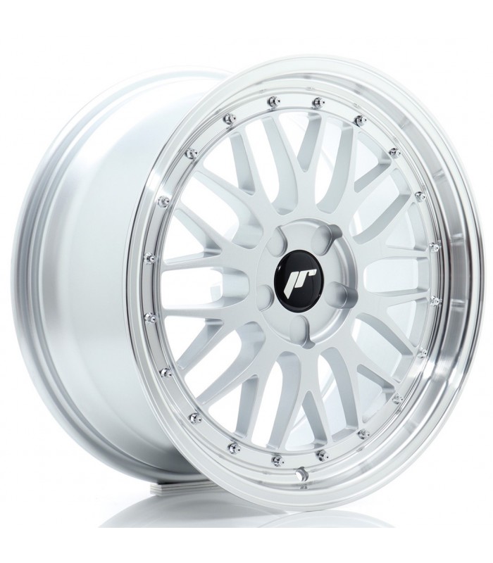 JR Wheels JR23 18x8 ET20-42 5H BLANK Hyper Silver w/Machined Lip