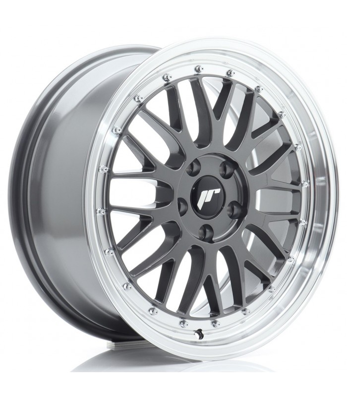 JR Wheels JR23 18x8 ET40 5x112 Hyper Gray w/Machined Lip