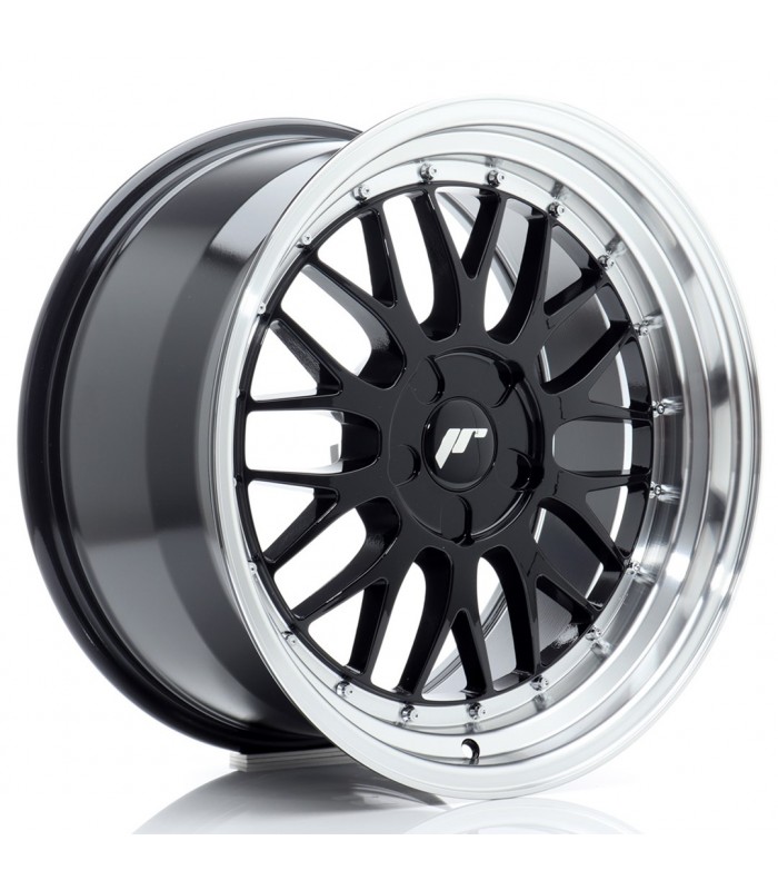 JR Wheels JR23 18x9,5 ET20-48 5H BLANK Gloss Black w/Machined Lip