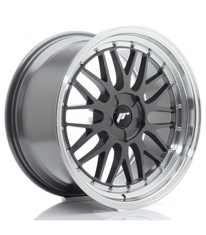 JR Wheels JR23 19x10 ET20-51 5H BLANK Hyper Gray w/Machined Lip