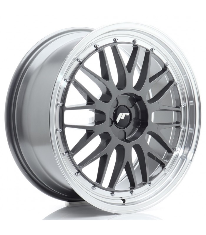 JR Wheels JR23 20x8 ET20-40 5H BLANK Hyper Gray w/Machined Lip