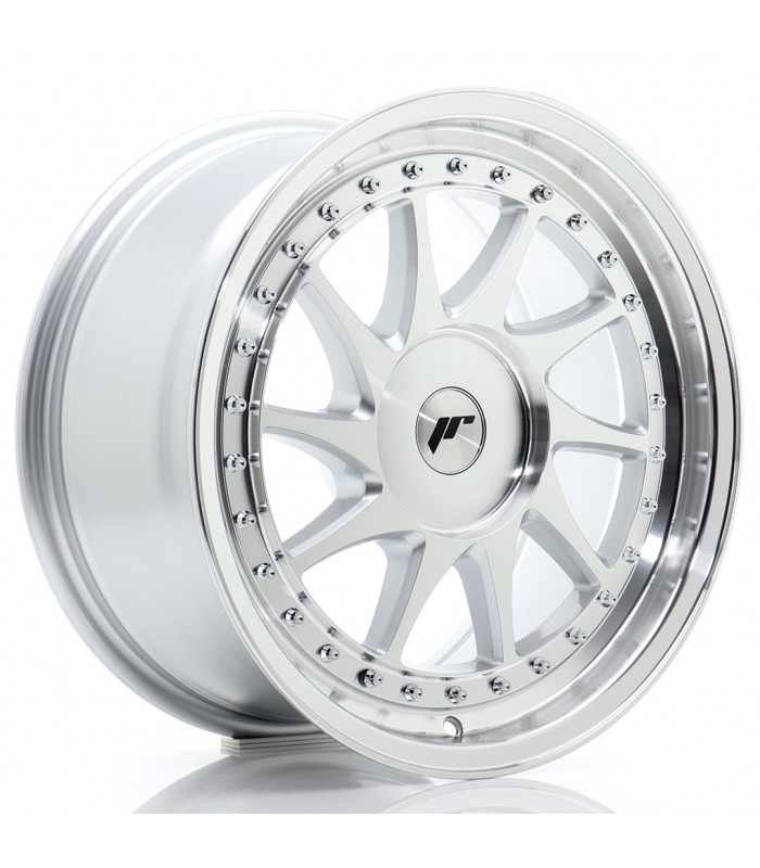 JR Wheels JR26 17x8 ET20-35 BLANK Silver Machined Face