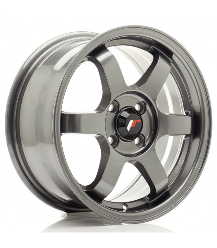 JR Wheels JR3 15x7 ET40 4x100 Gun Metal