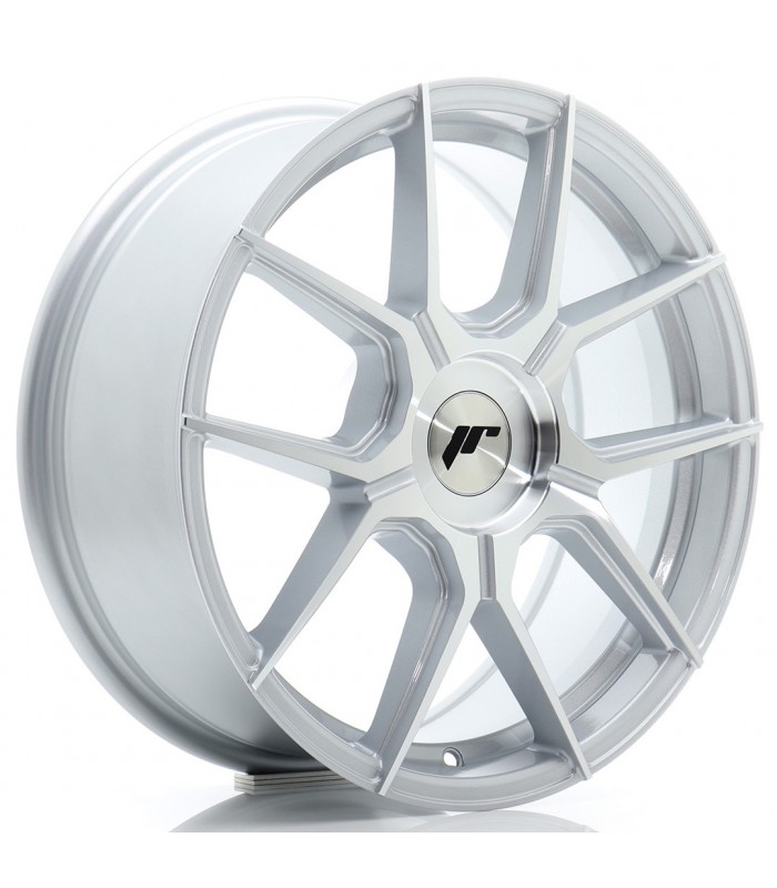 JR Wheels JR30 17x7 ET20-40 BLANK Silver Machined Face