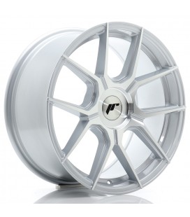 JR Wheels JR30 17x8 ET20-40 BLANK Silver Machined Face