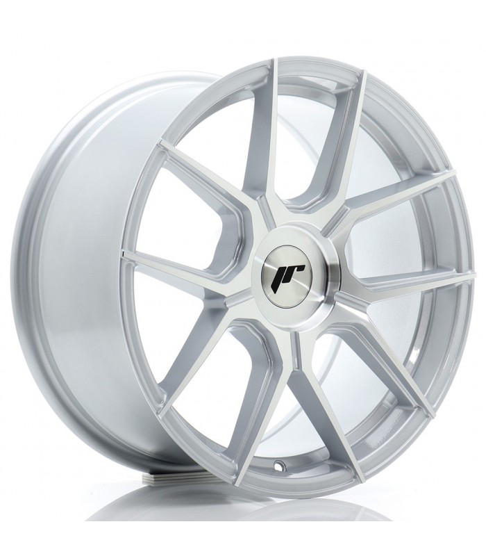 JR Wheels JR30 17x8 ET20-40 BLANK Silver Machined Face
