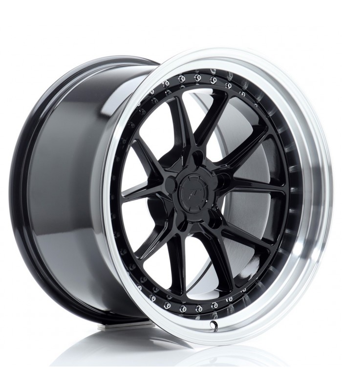 JR Wheels JR39 18x10,5 ET15-22 5H BLANK Glossy Black w/Machined Lip