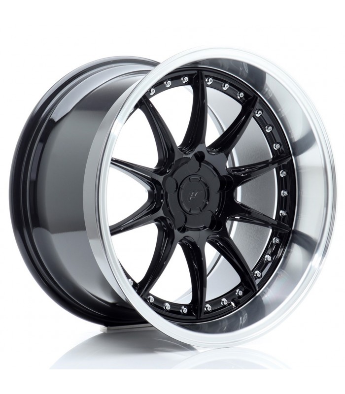 JR Wheels JR41 18x10,5 ET15-25 5H BLANK Glossy Black w/Machined Lip