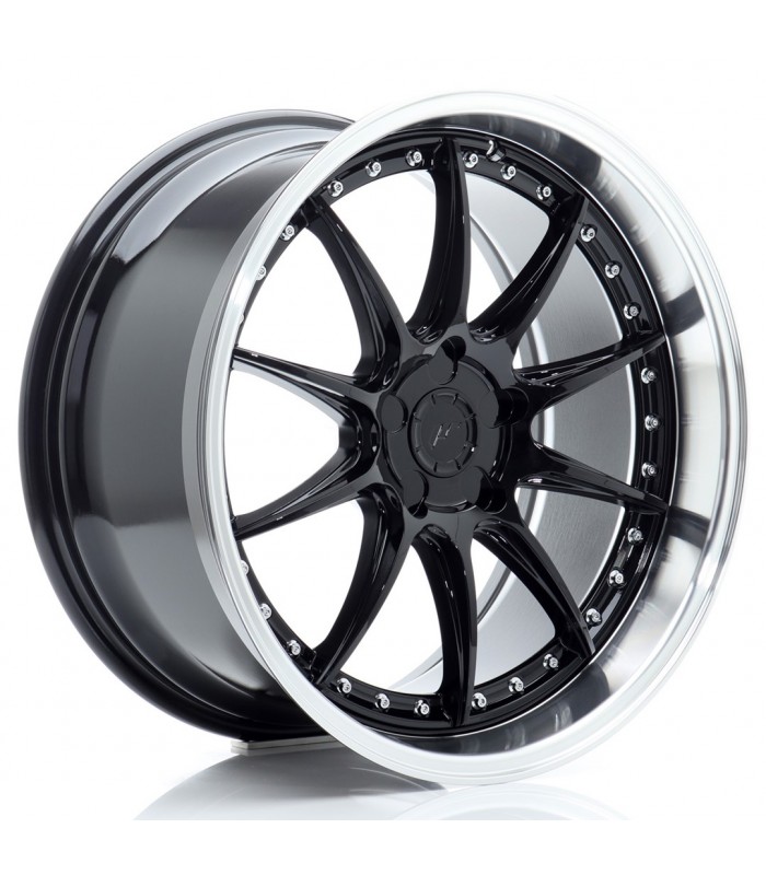JR Wheels JR41 19x9,5 ET12-22 5H BLANK Glossy Black w/Machined Lip