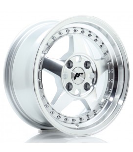 JR Wheels JR6 15x7 ET25 4x100 Silver Machined Face