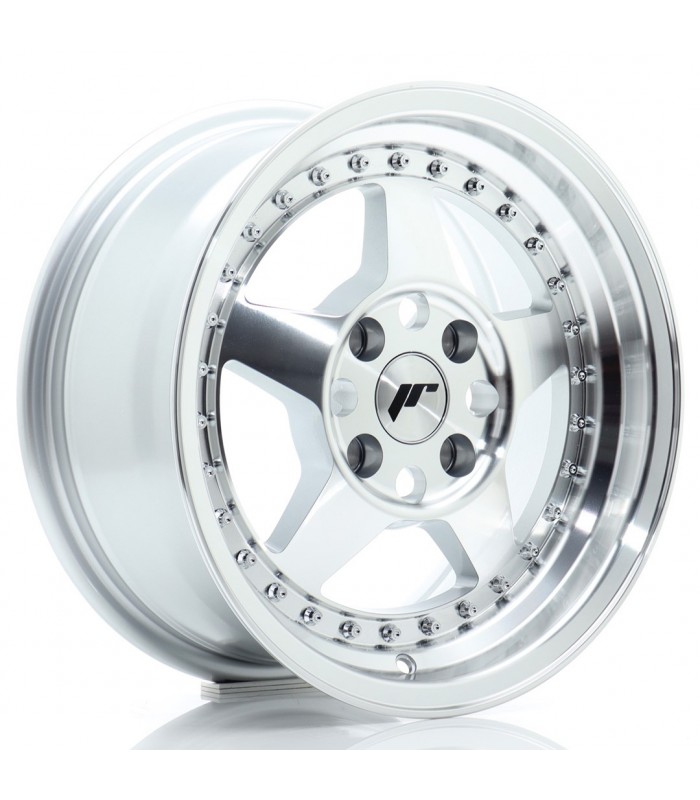 JR Wheels JR6 15x7 ET25 4x100 Silver Machined Face