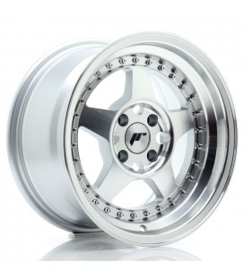 JR Wheels JR6 15x8 ET25 4x100 Silver Machined Face