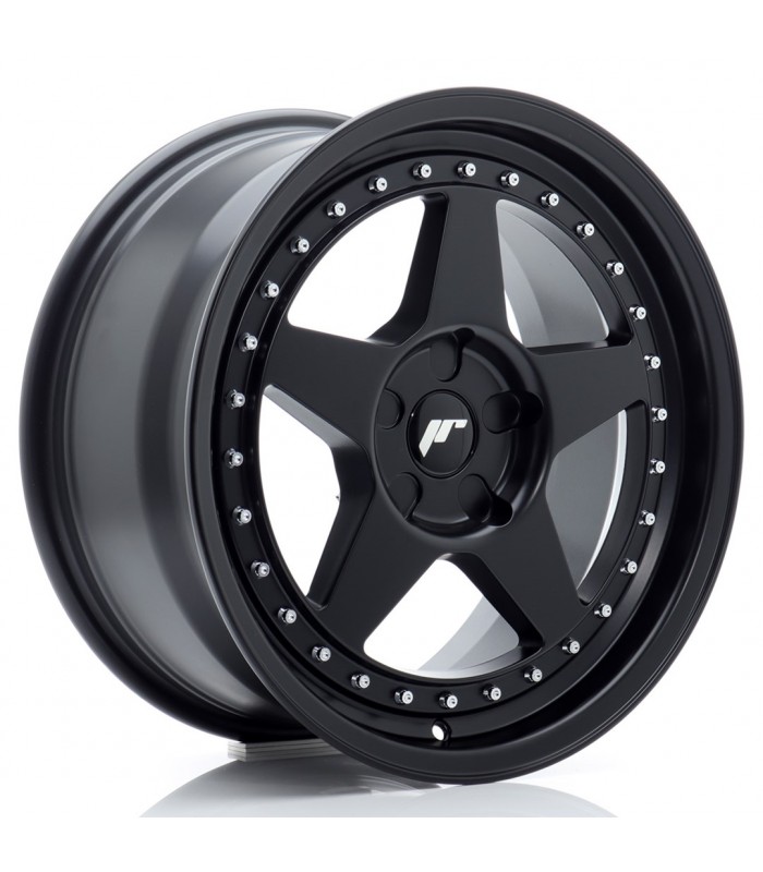 JR Wheels JR6 17x8 ET20-35 5H BLANK Matt Black