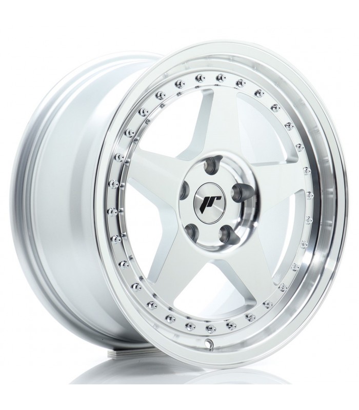 JR Wheels JR6 17x8 ET35 5x112 Silver Machined Face