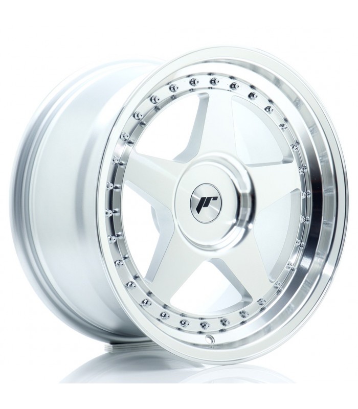 JR Wheels JR6 17x9 ET20-35 BLANK Silver Machined Face