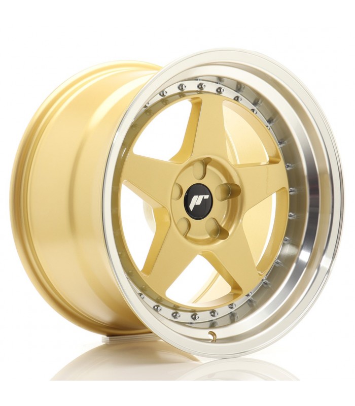 JR Wheels JR6 18x10,5 ET0-25 5H BLANK Gold w/Machined Lip