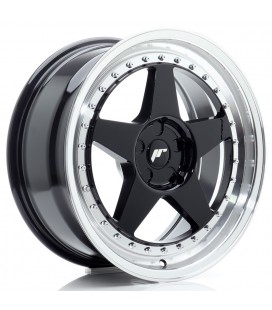 JR Wheels JR6 18x8,5 ET20-40 5H BLANK Gloss Black w/Machined Lip