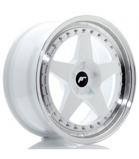 JR Wheels JR6 18x8,5 ET20-40 5H BLANK White w/Machined Lip
