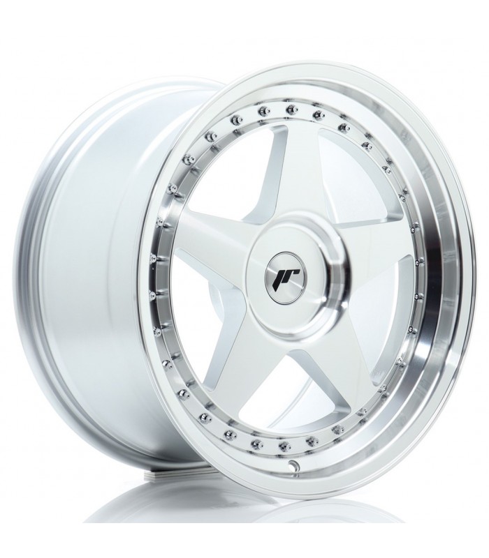 JR Wheels JR6 18x9 ET20-35 BLANK Silver Machined Face