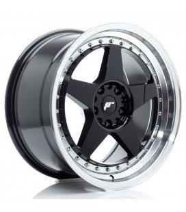 JR Wheels JR6 18x9,5 ET22 5x114,3/120 Gloss Black w/Machined Lip