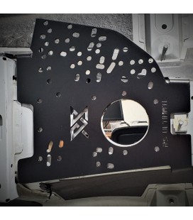 Rankinio stabdžio tvirtinimo plokštelė pragręžta BMW E46 juoda