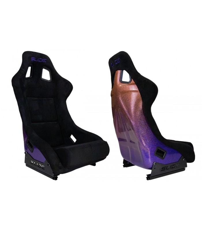Sportinė sėdynė SLIDE KS2 Premium Black Welur & Gradient Glitter