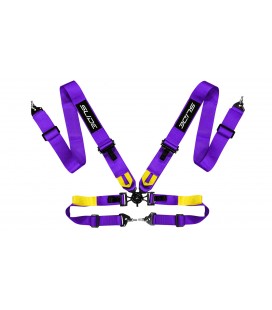 Racing seat belts Slide V2 Quick PURPLE 4P 3"
