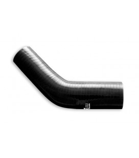 Silicone reducer elbow 45' 51/54mm Black