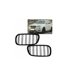 Sport grille double slats gloss black BMW X3 (F25) Pre-Facelift 2010-2014