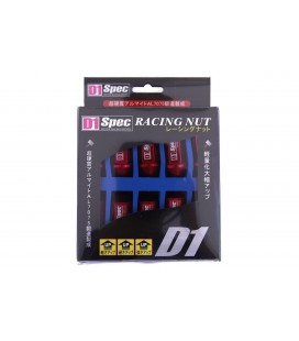 Racing lug nuts D1Spec Alu 12x1.25 red