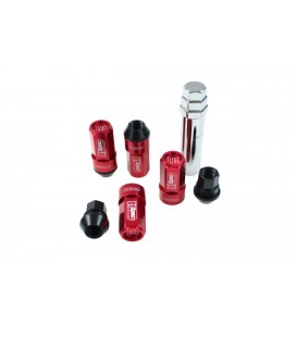 Racing lug nuts D1Spec Heptagon 2in1 12x1.5 Red