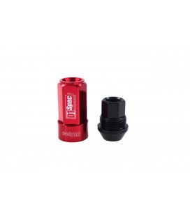 Racing lug nuts D1Spec Heptagon 2in1 12x1.5 Red