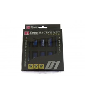 Racing lug nuts D1Spec HEX Alu 1.25 blue