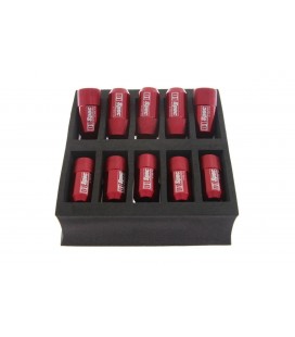 Racing lug nuts D1Spec HEX Alu 1.25 red