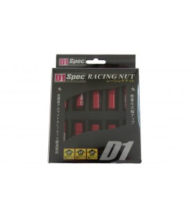 Racing lug nuts D1Spec HEX Alu 1.25 red