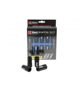 Racing Lug Nuts D1SPEC Replica HEX M12x1.5 Black