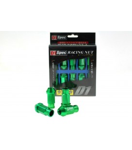 Racing lug nuts D1Spec replica M12x1.5 green