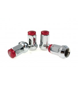 Racing lug nuts D1Spec Stal 12x1.5 SilverRed