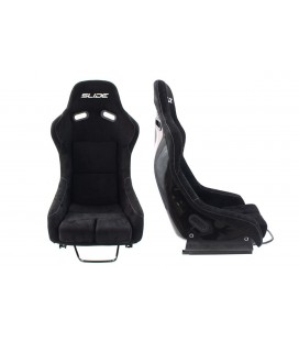 Racing seat SLIDE RS suede Black L