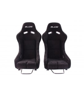 Racing seat SLIDE RS suede Black L