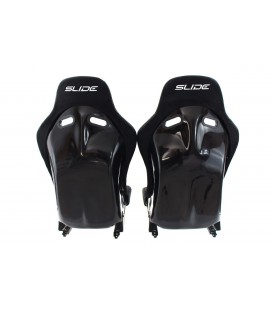 Racing seat SLIDE RS suede Black L