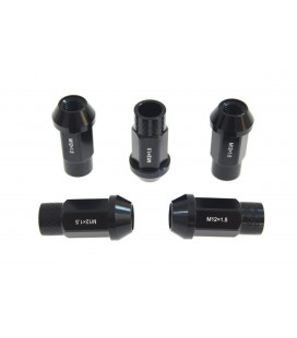 Racing wheel lug nuts JBR 50mm M12 x1.25 BLACK